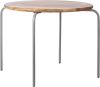 Kidsdepot Speeltafel Circle 72 Cm Mangohout Grijs online kopen