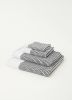 Mette Ditmer Grid badhanddoek 70x140 cm Zwart off white online kopen