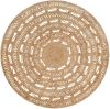Beliani Kerer Gevlochten beige jute online kopen