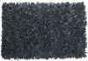 Beliani MUT Vloerkleed Zwart Leer 140 x 200 cm online kopen