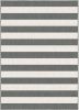 Eva Interior Interieur05 Buitenkleed Stripes Grijs/Wit dubbelzijdig 200x290 cm online kopen