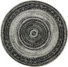 Garden Impressions buiten vloerkleed Antique Ø160 donker grijs online kopen