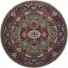 Interieur05 Vintage Vloerkleed Groen Rond Perzisch Retro 200cm(L) Nain online kopen