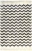 VidaXL Kelim vloerkleed met patroon 120x180 cm katoen zwart/wit online kopen