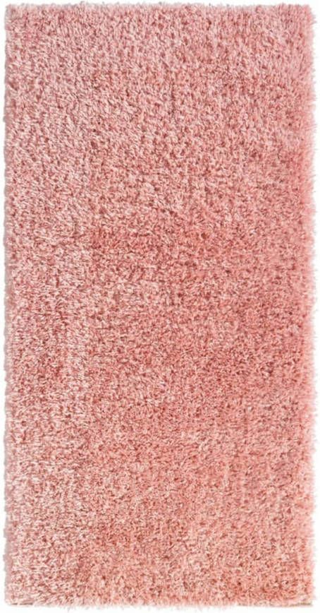 VidaXL Vloerkleed shaggy hoogpolig 50 mm 100x200 cm roze online kopen