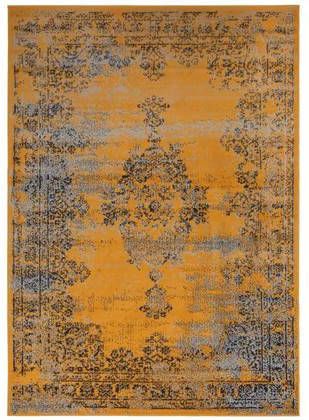 Eva Interior Vintage Vloerkleed Geel/okergeel 185 X 270 Cm(L) Bloom online kopen