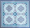 Esschert Design Hittebestendig Vloerkleed 100 x 100 cm Blauw online kopen