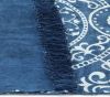 VidaXL Kelim vloerkleed met patroon 160x230 cm katoen blauw online kopen