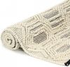VidaXL Vloerkleed handgeweven 80x150 cm wol wit en zwart online kopen