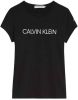 Calvin klein Jeans! Meisjes Shirt Korte Mouw Maat 176 Zwart Katoen online kopen