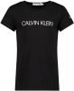 Calvin klein Jeans! Meisjes Shirt Korte Mouw Maat 176 Zwart Katoen online kopen