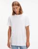 Calvin klein T shirt met ronde hals, shrunken badge op de borst online kopen