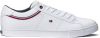 Tommy Hilfiger Sneakers ESSENTIAL LEATHER SNEAKER DETAIL met strepen in tommy kleuren online kopen