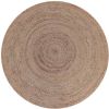 Label51 Vloerkleed Jute Naturel Jute 150x150 cm online kopen