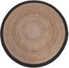 LABEL51 Vloerkleed Jute | XL Naturel Jute Zwart Katoen online kopen