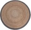 LABEL51 Vloerkleed Jute | XL Naturel Jute Grijs Katoen online kopen