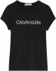 Calvin klein Jeans! Meisjes Shirt Korte Mouw Maat 176 Zwart Katoen online kopen