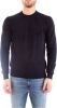 Calvin Klein Donkerblauwe Sweater Superior Wool Crew Neck Sweater online kopen