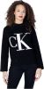 Calvin Klein Trui met ronde hals BLOWN UP CK HIGH NECK SWEATER met groot ck monogram in contrastkleur online kopen