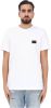 Calvin klein T shirt met ronde hals, shrunken badge op de borst online kopen