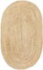 Kidsdepot Vloerkleed Jute Oval Natural online kopen