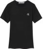 Calvin Klein Shirt met ronde hals CK RIB TEE met ck monogram borduursel online kopen