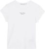 Calvin Klein Shirt met ronde hals STACKED LOGO TIGHT TEE met jeans logo opschrift online kopen