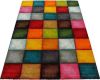 Merinos Vloerkleed Belis 22605 Woonkamer, modern kleurrijk laagpolig vloerkleed online kopen