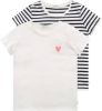 Tom Tailor T shirt 2 pack Hart Fluister White online kopen