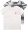 Tom Tailor T shirt 2 pack Hart Fluister White online kopen