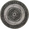Garden Impressions buiten vloerkleed Antique Ø160 donker grijs online kopen