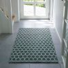 Hioshop Narbonne loper 80x150 cm groen, wit. online kopen