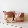KidsDepot 2 delige Mandenset Eran katoentouw terracottakleurig online kopen