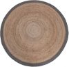 LABEL51 Vloerkleed Jute | XL Naturel Jute Grijs Katoen online kopen