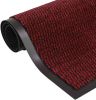 VIDAXL Droogloopmat rechthoekig getuft 40x60 cm rood online kopen