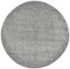 VidaXL Vloerkleed shaggy hoogpolig 120 cm grijs online kopen