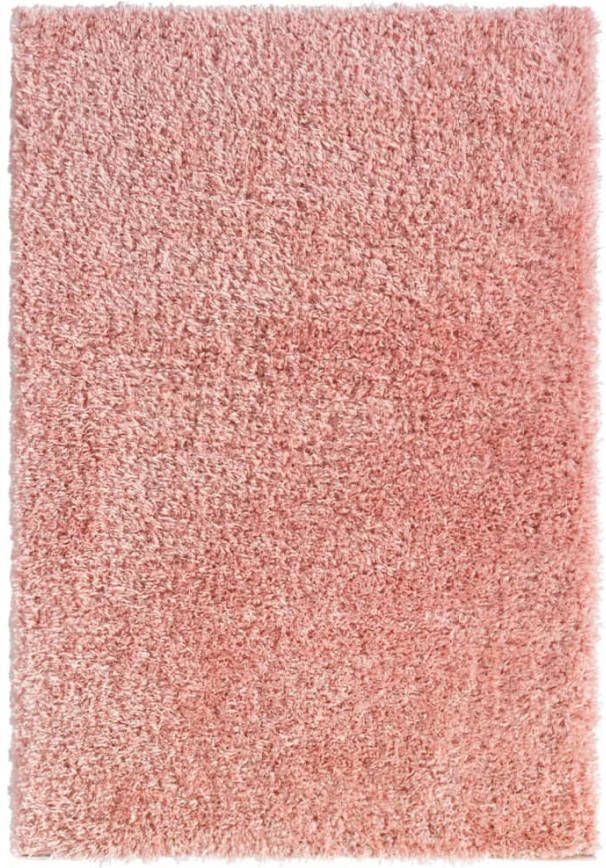 VidaXL Vloerkleed shaggy hoogpolig 50 mm 160x230 cm roze online kopen