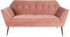 Dutchbone Kate 2-Zits Bank Velvet/Ijzer 148,5 x 80 cm Pink Clay online kopen