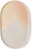 HKliving Ontbijtbord ovaal in pink/nude keramiek online kopen