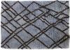 HK Living HKliving zigzag berbervloerkleed 180x280 cm Wit lichtblauw online kopen