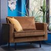 Be Pure Home Fauteuil Rodeo honing geel velvet BePureHome online kopen