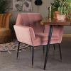 Dutchbone Kate Loungestoel Polyester/Ijzer 71,5 x 86 cm Pink Clay online kopen