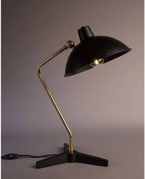 Dutchbone Tafellamp 'Devi' 52cm, kleur Zwart online kopen