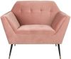 Dutchbone Kate Loungestoel Velvet/Ijzer 95 x 80 cm Pink Clay online kopen