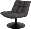 Dutchbone Bar Loungestoel Velvet 81 x 78 cm Goudbruin online kopen