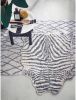 HKliving vloerkleed badmat zebra 100 x 85 online kopen