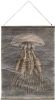 HKliving Vintage Poster Linnen/Papier 60 x 83 cm Jellyfish online kopen