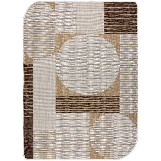 RUGSX Kleden Rugsx ORGANIC 2769 sisaltapijt Geometrisch ecru / nature 120x170 cm Beige