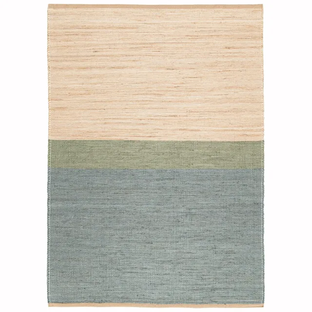 AFK Living Design tapijt van handgeweven jute BANDOL blauw