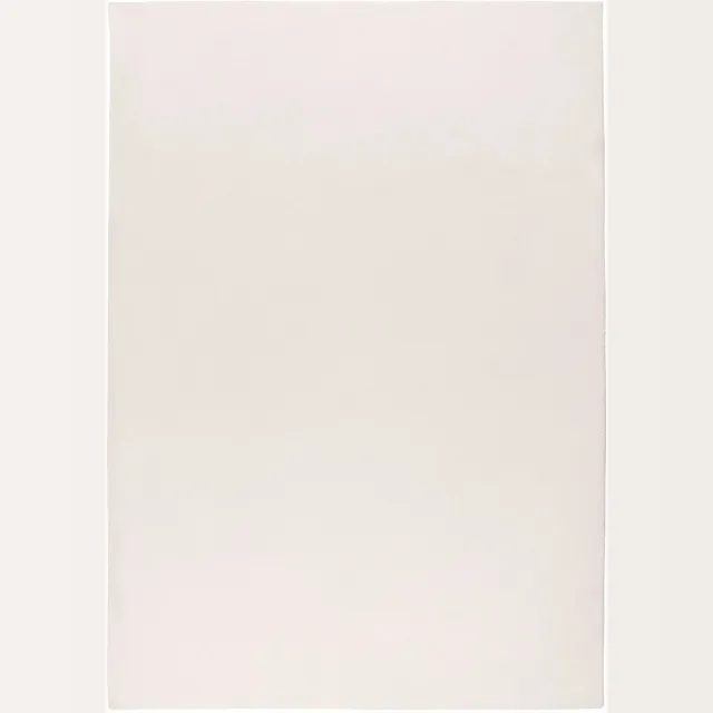 Padiro laagpolige loper met zachte uitstraling 80 x 280 cm - crème / offwhite - modern effen ontwerp - voor vloerverwarming - van polyester beige